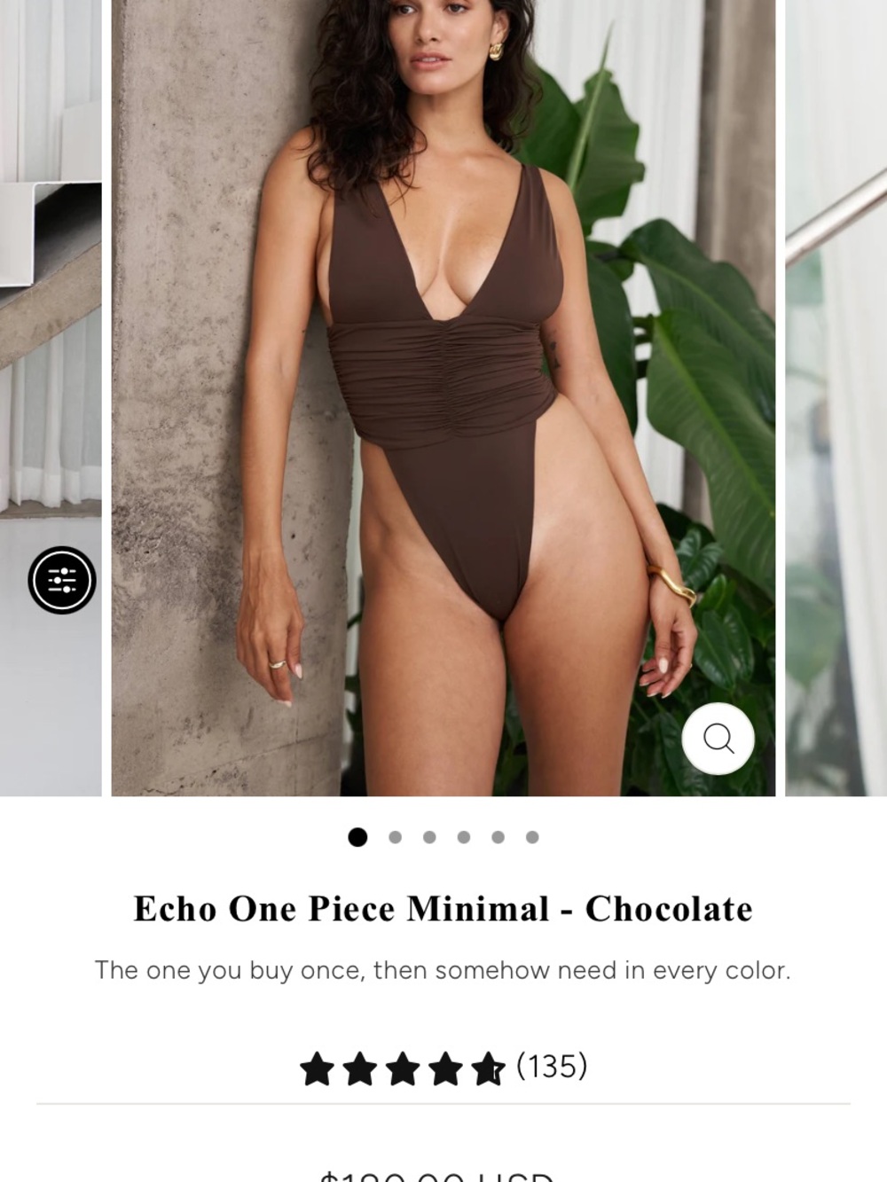 Riot Swim Echo One Piece - Chocolate Brown